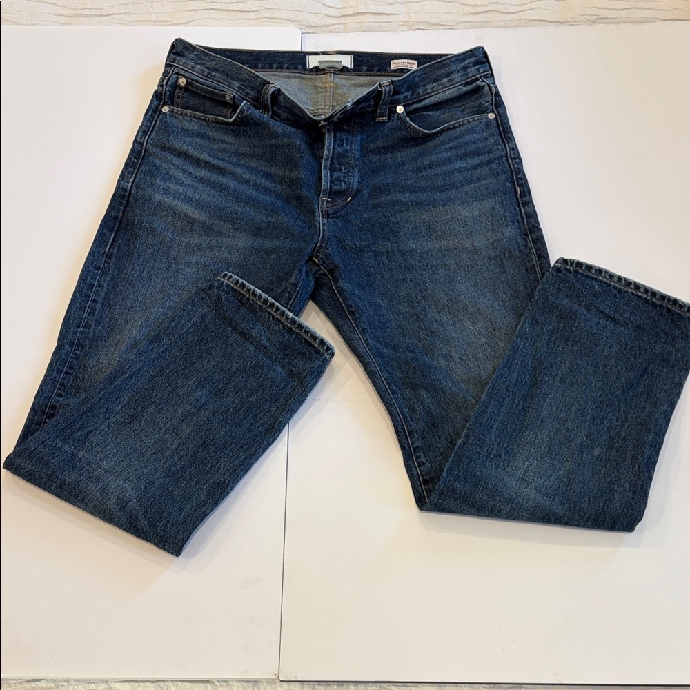 Madewell Men's Dark Indigo Straight Jeans